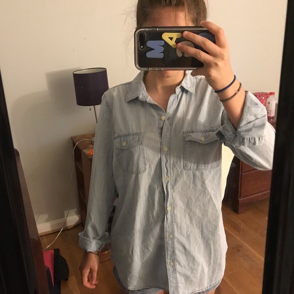 Blue button-up - Picture 2 of 5